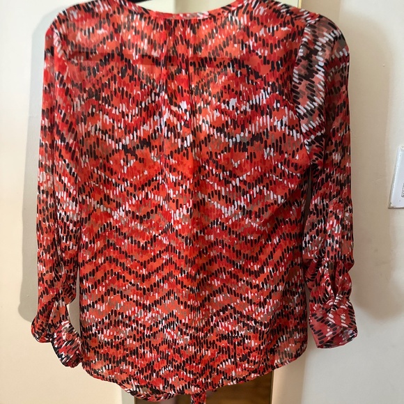 Kut From the Kloth Front Tie Multicolored Blouse - Picture 2 of 3